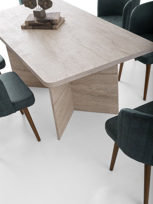 Hanah Home Mesa de Comedor Loft - 2931 en Travertino Hanah Home Mesa de Comedor Loft - 2931 en Travertino